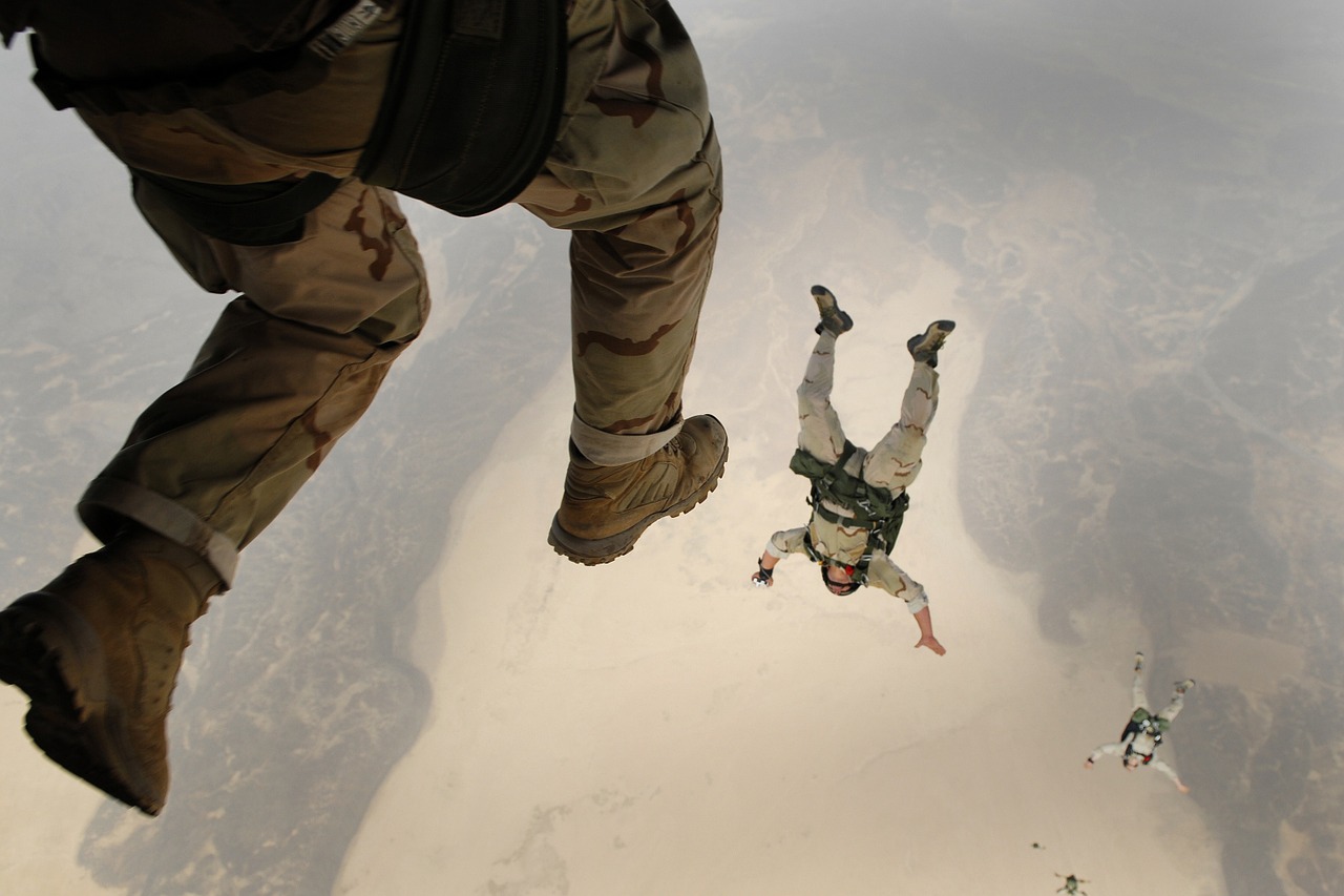 Image - skydiving jump falling parachuting