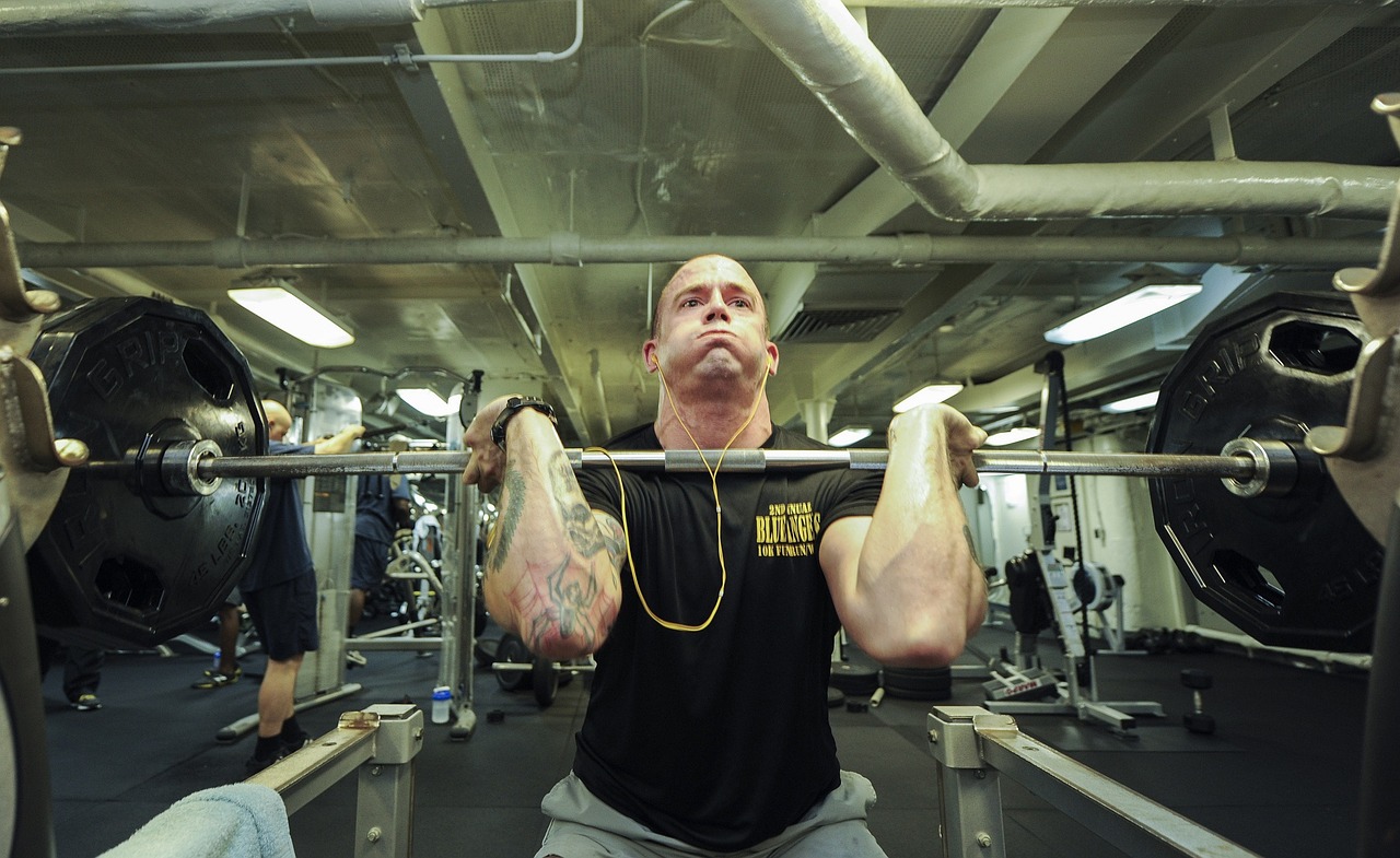 Image - weights lifting power male gym