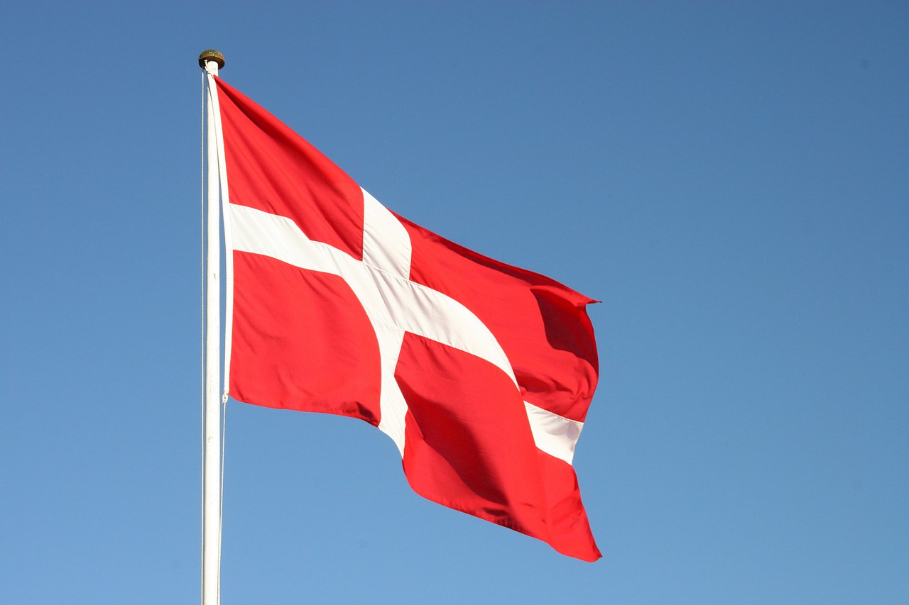 Image - flag dannebrog denmark danish sky