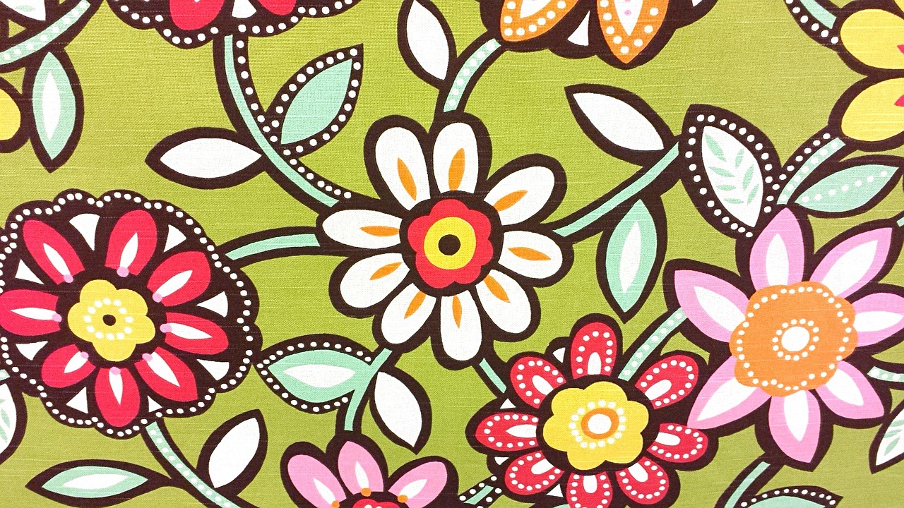 Image - flowers fabrics floral design