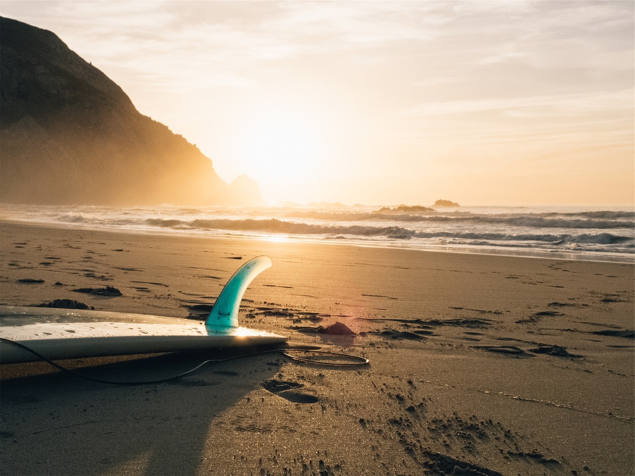 Image - surf board beach sunlight