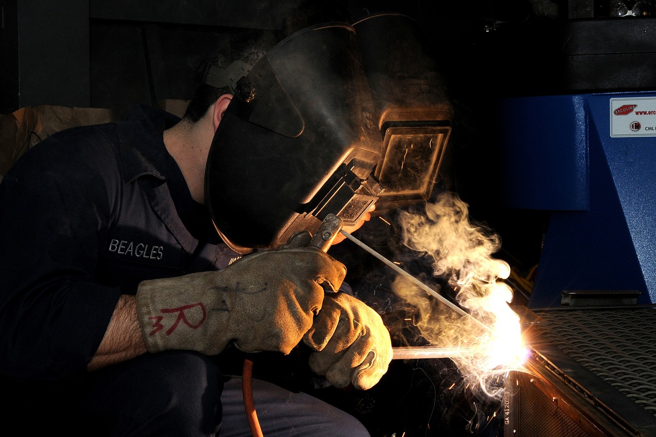 Image - construction worker welding welder