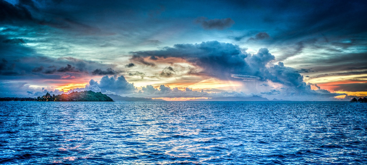 Image - bora bora french polynesia sunset