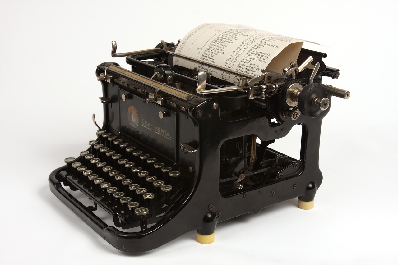 Image - black typewriter old retro vintage