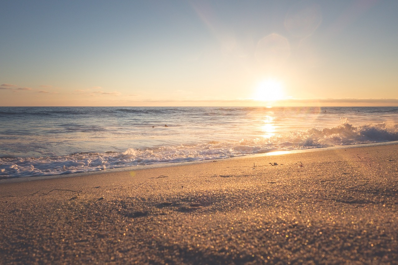 Image - sand beach water ocean sea