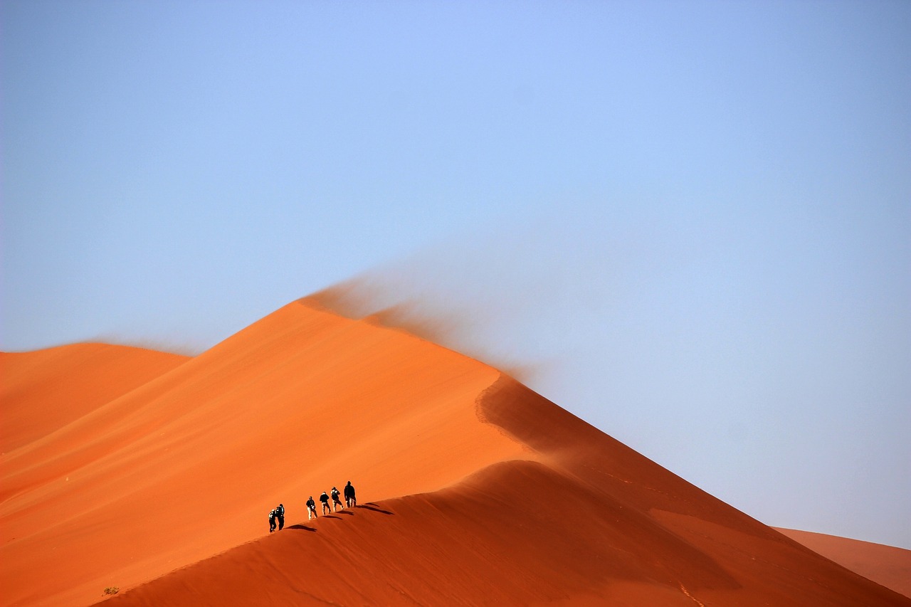 Image - sand dunes desert hills windy