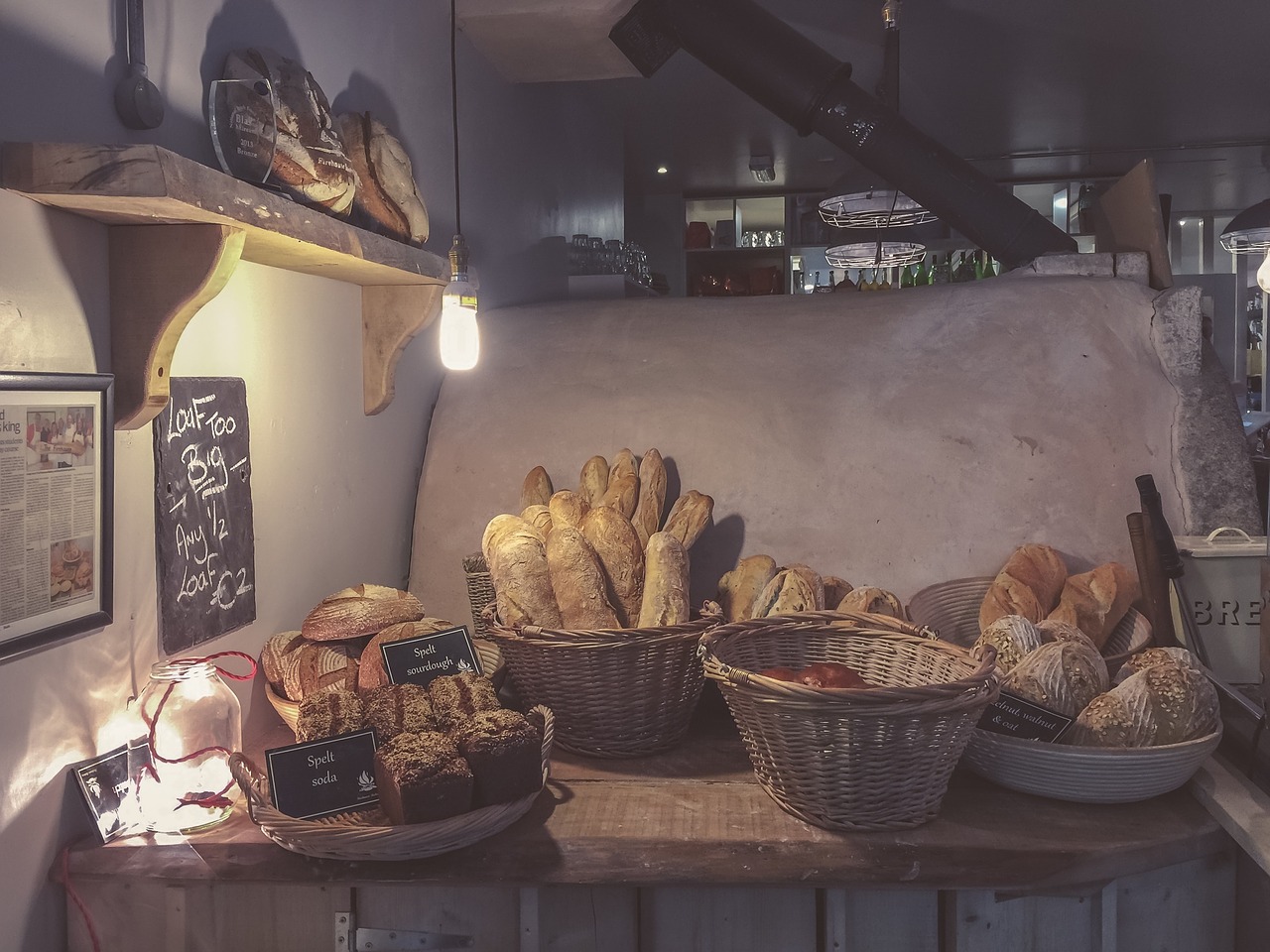 Image - bread bakery baking baskets loafs