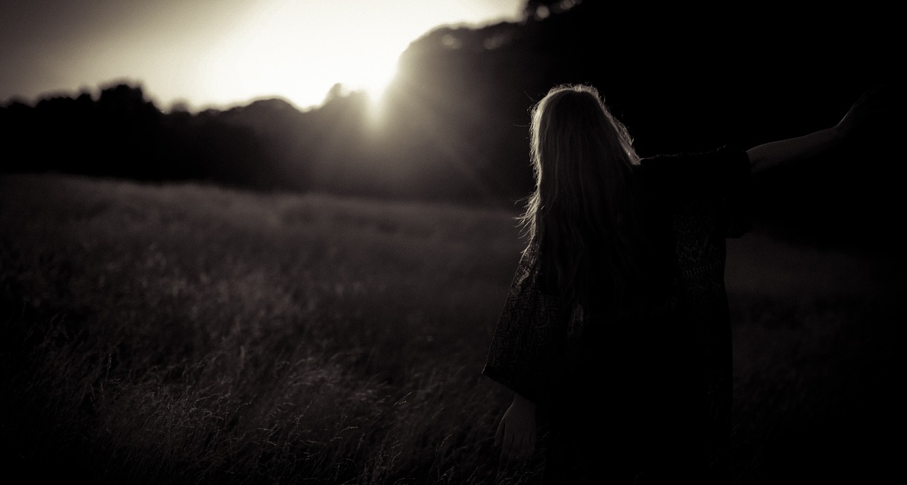 Image - silhouette woman girl female
