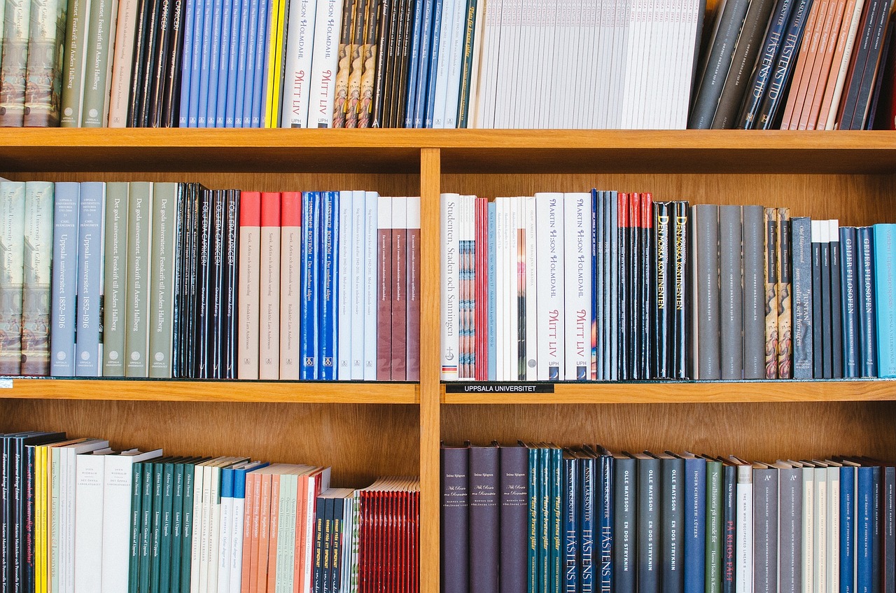 Image - books library shelf literature