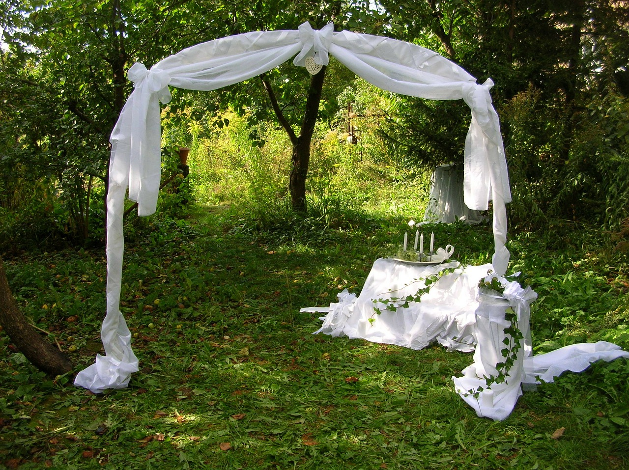 Image - wedding decoration garden bride