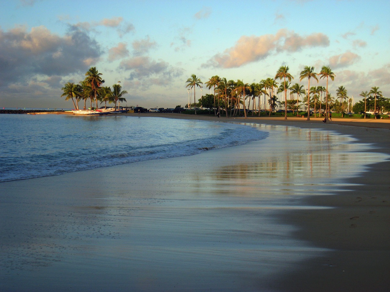 Image - hawaii waikiki beach sand sea