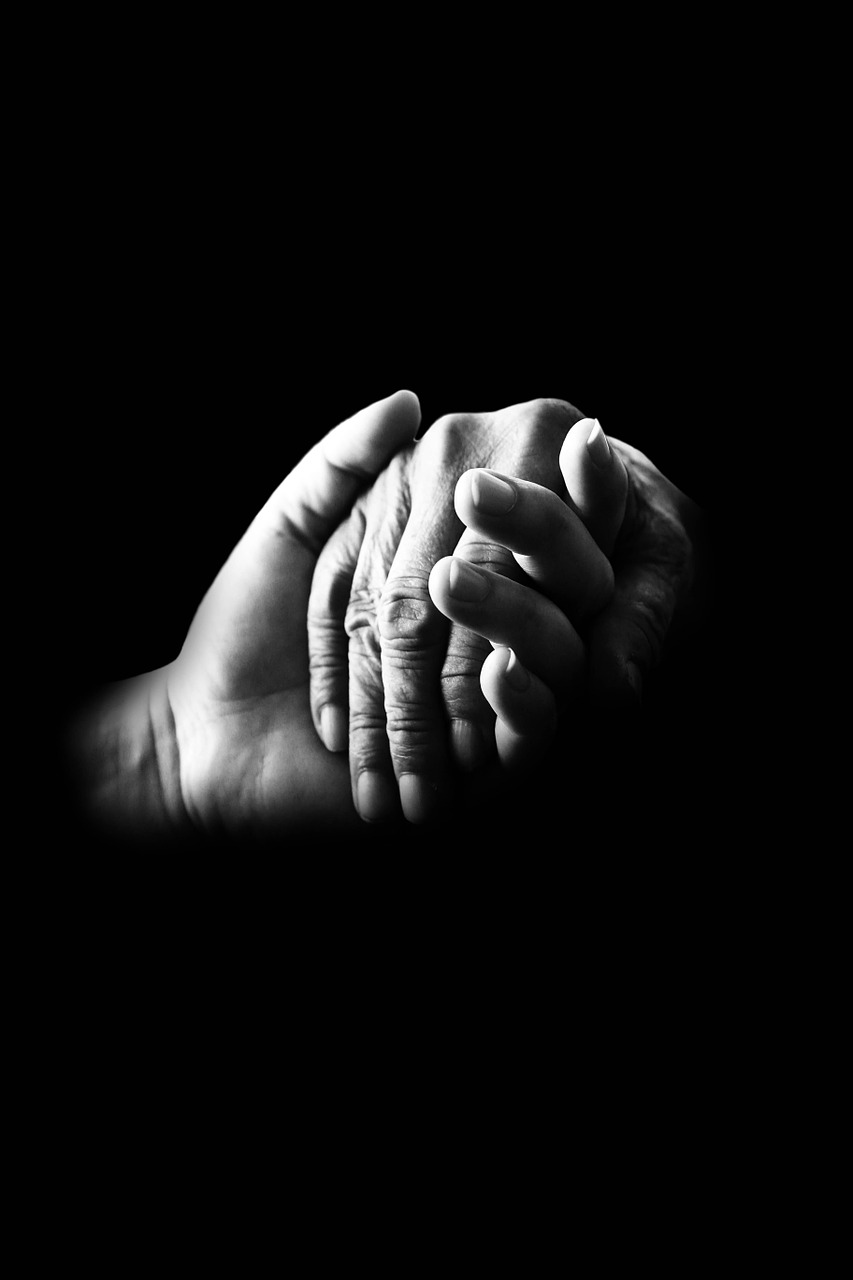 Image - hands compassion help old care