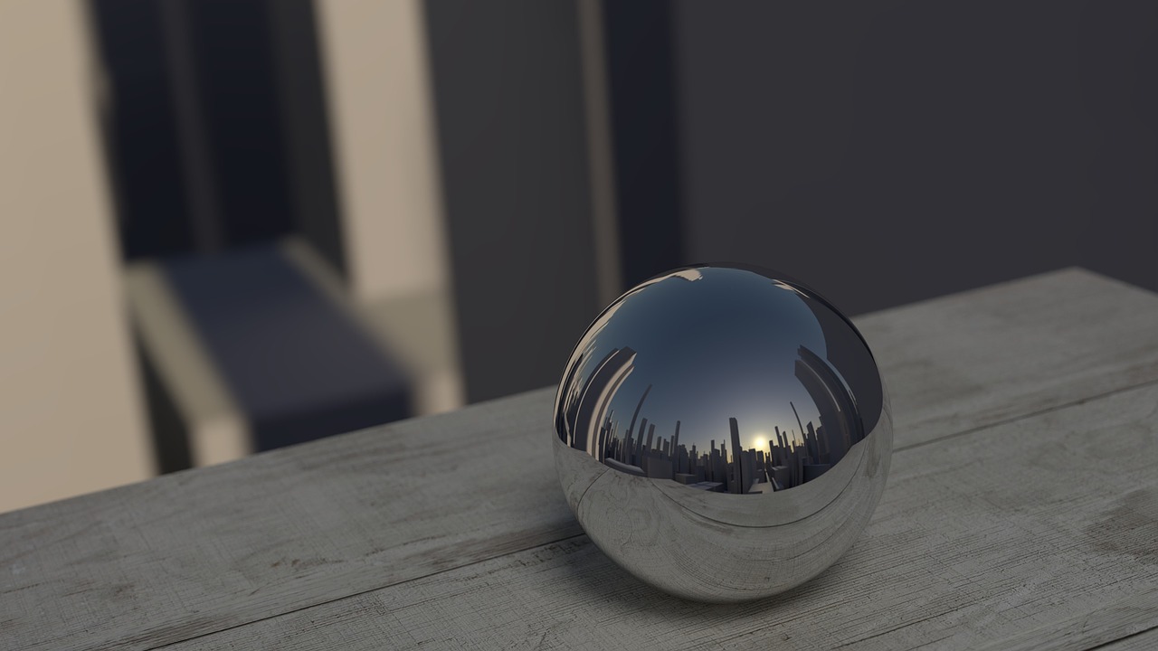 Image - mirroring ball reflection mirror