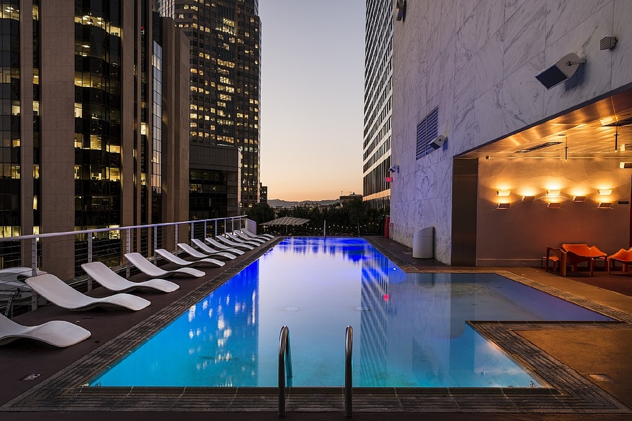 Image - pool swimming rooftop hotel