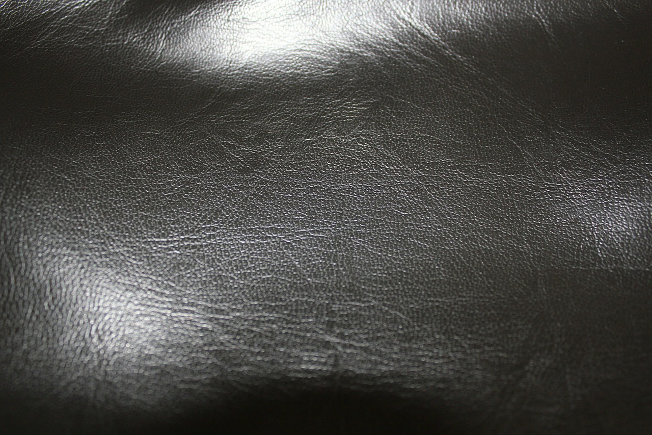 Image - leather black background textured