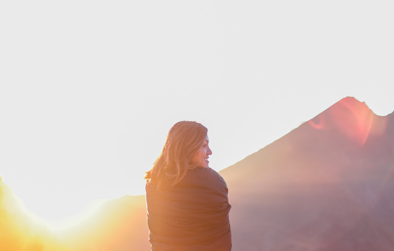 Image - person girl young woman back