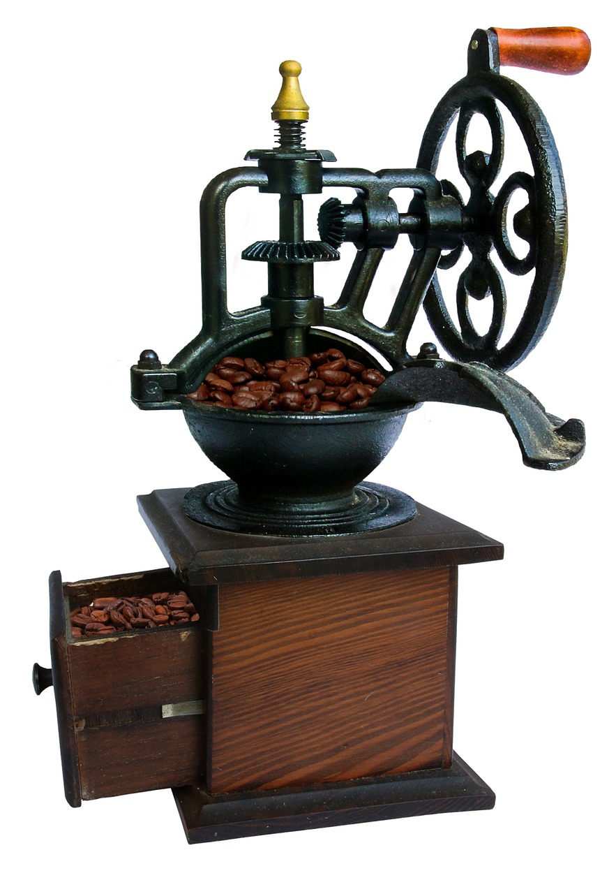 Image - coffee grinder old crank mill
