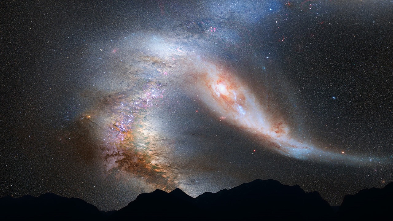 Image - andromeda galaxy milky way collision