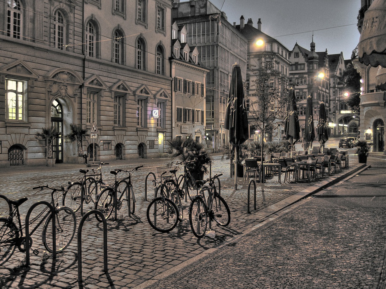 Image - freiburg city germany road homes