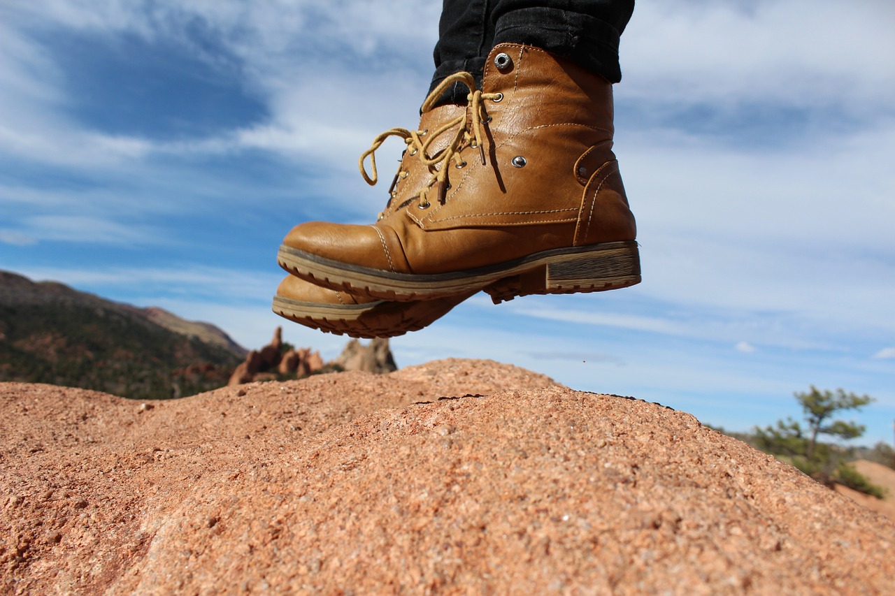 Image - feet boots jump adventure fashion