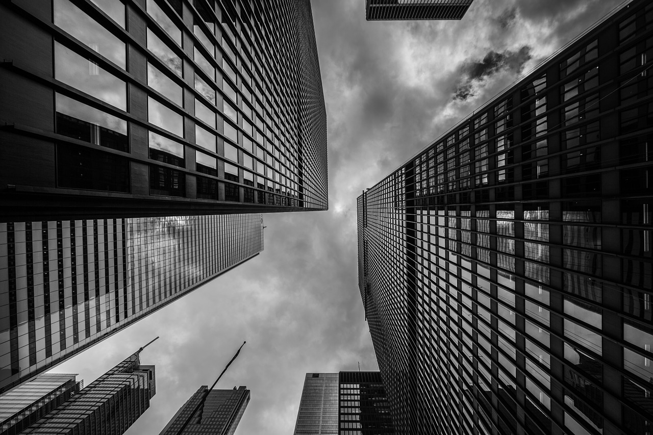 Image - buildings skyscrapers perspective