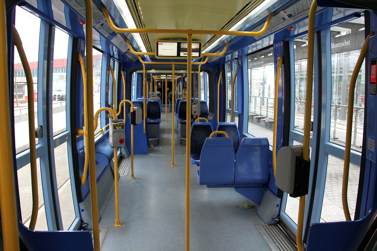 Image - bus inside interior seats