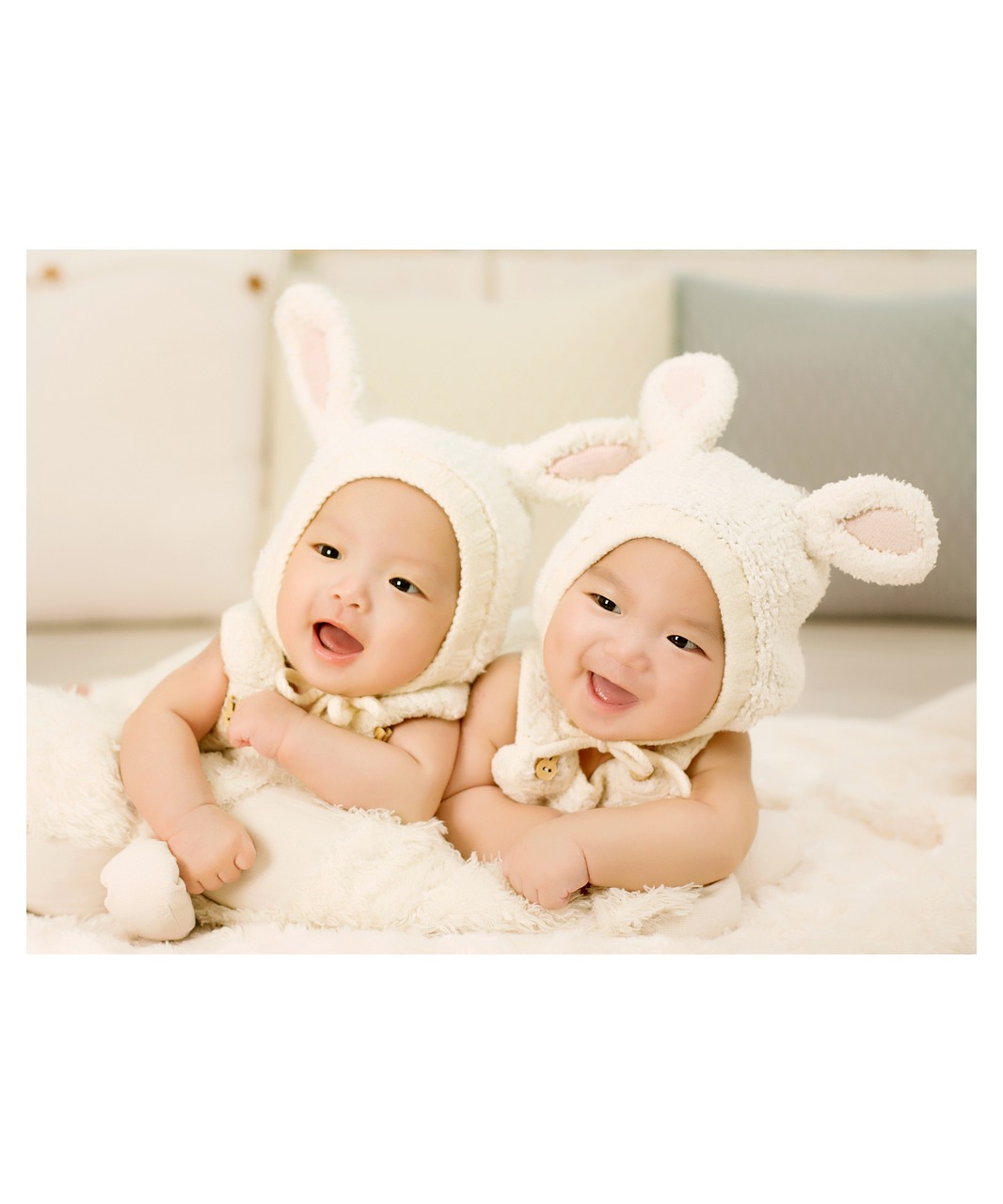 Image - baby twins 100 days photo