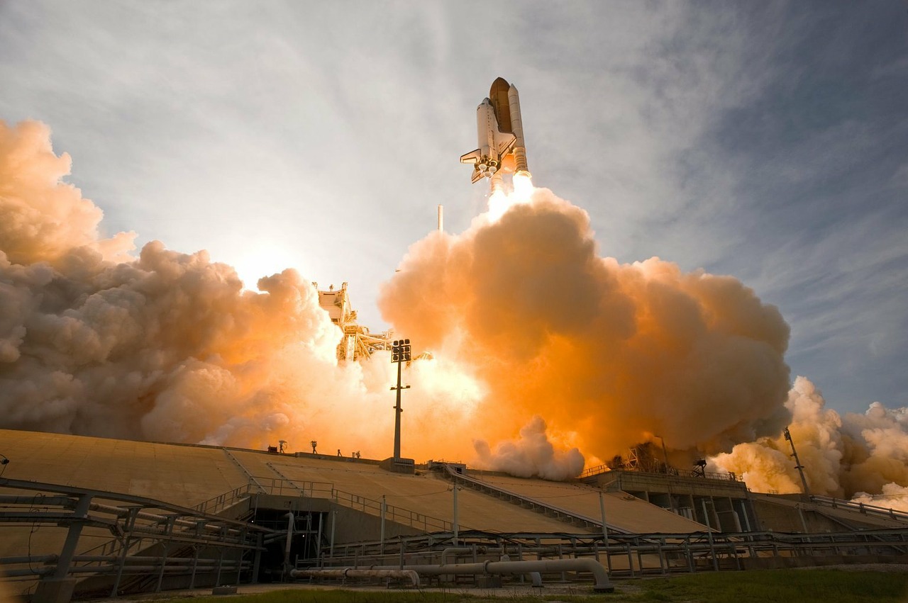 Image - space shuttle lift off liftoff nasa