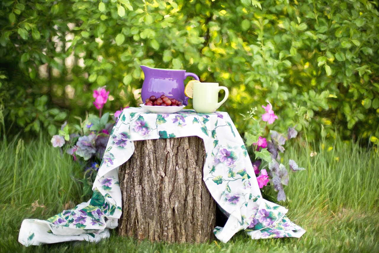 Image - summer still life pitcher garden