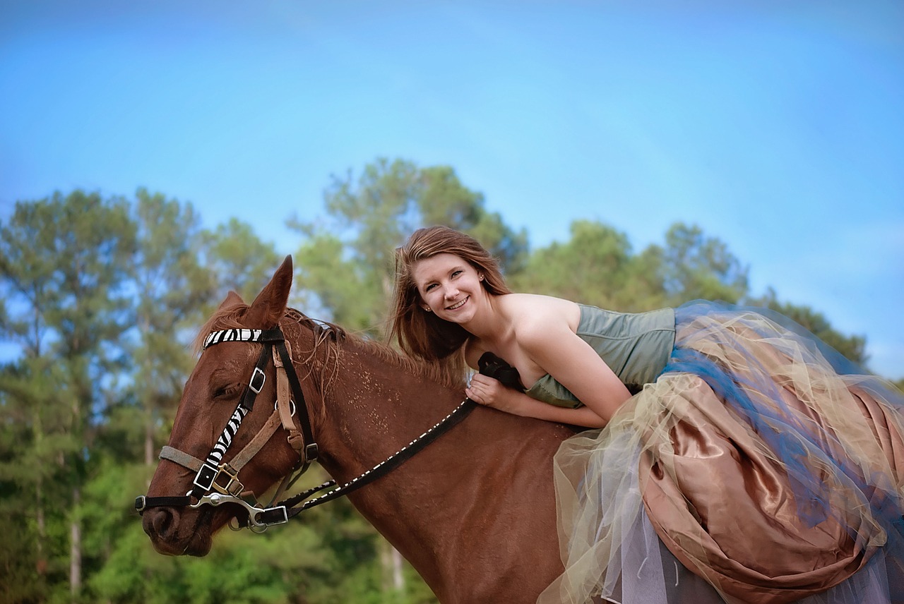 Image - girl horse riding animal female