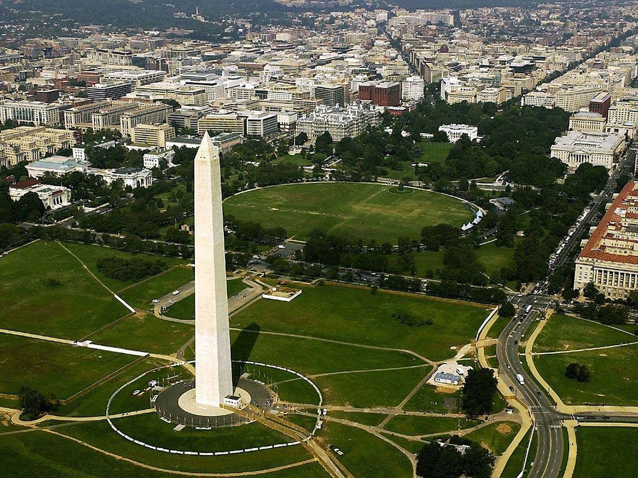 Image - washington dc aerial view city