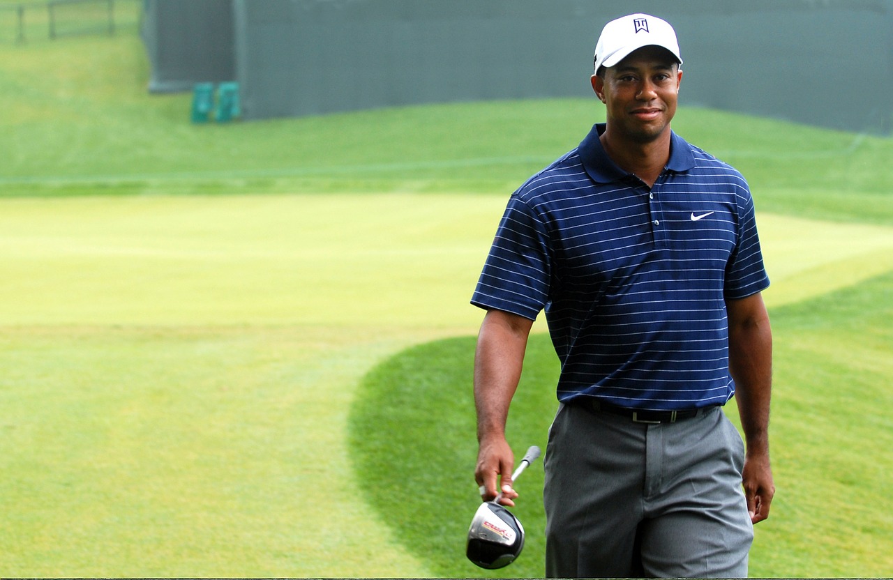 Image - tiger woods golf golfer sports