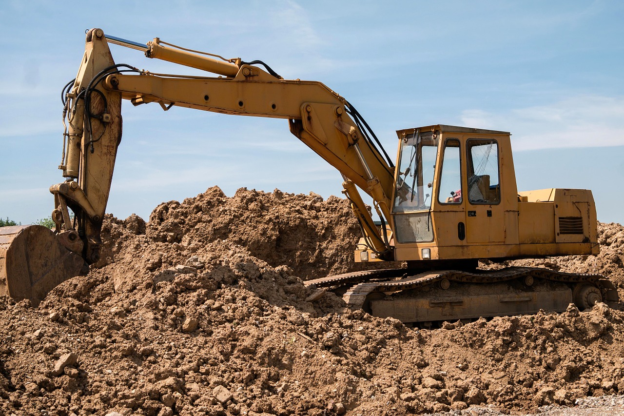 Image - excavators site vehicle