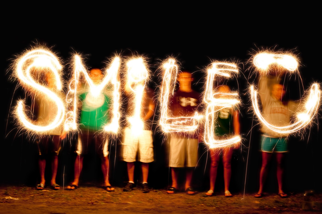 Image - light painting sparkler writing