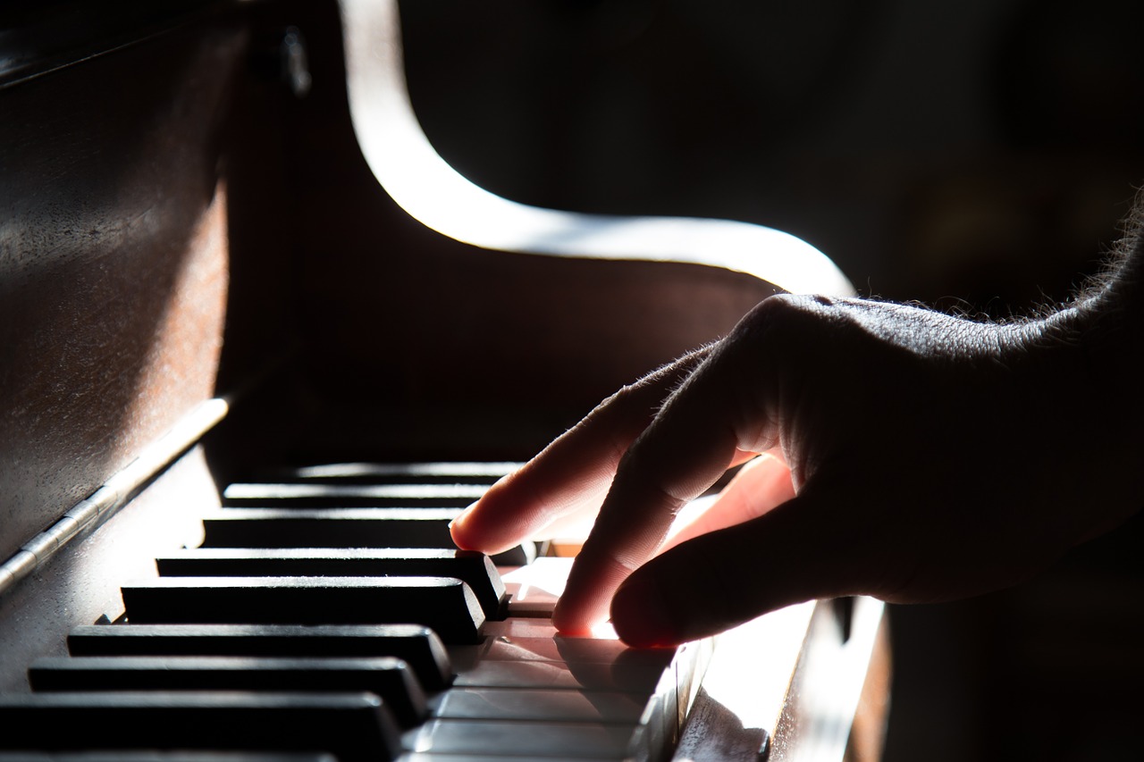 Image - piano hand playing music keyboard