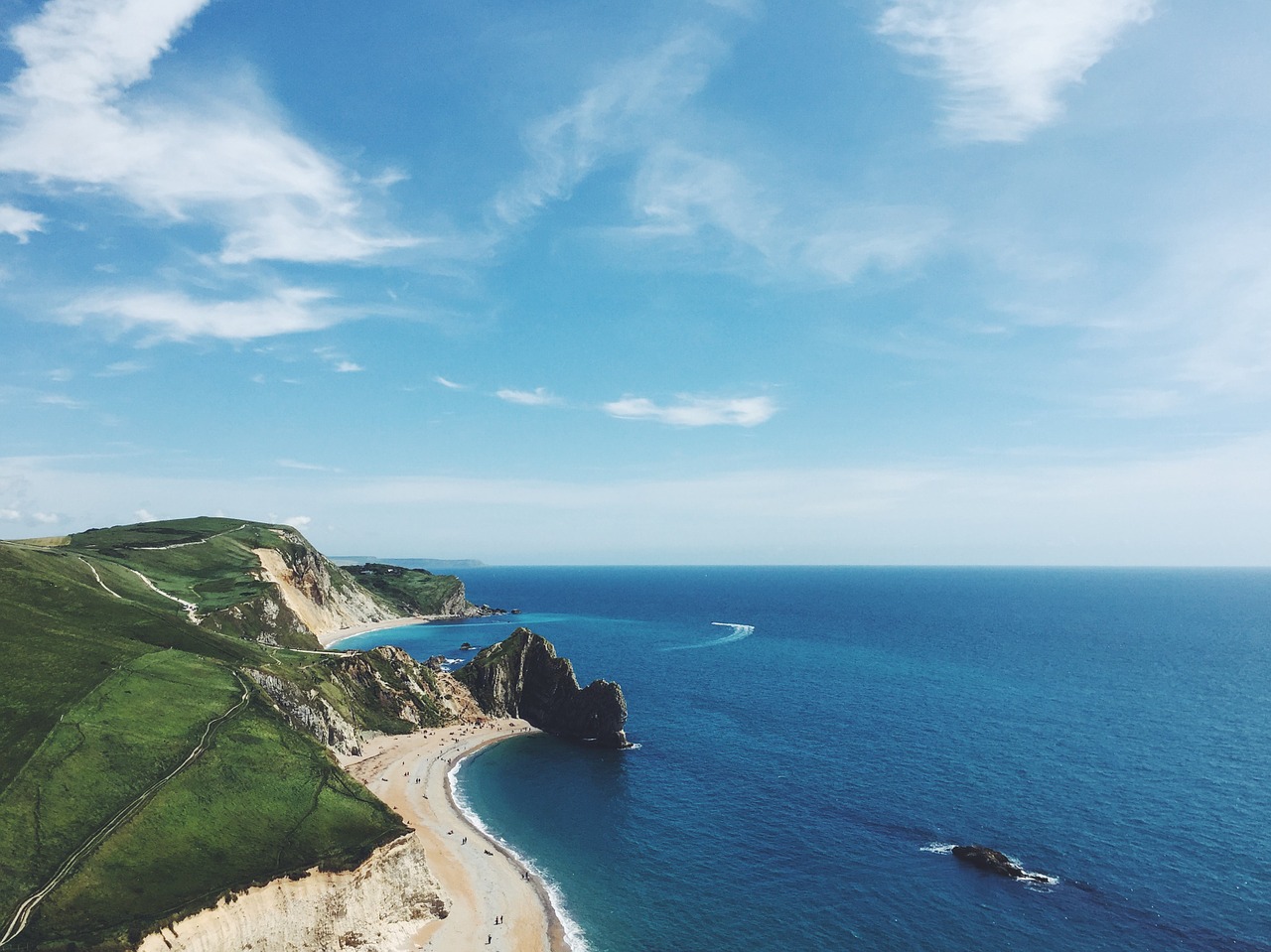 Image - coastline aerial view sea beach
