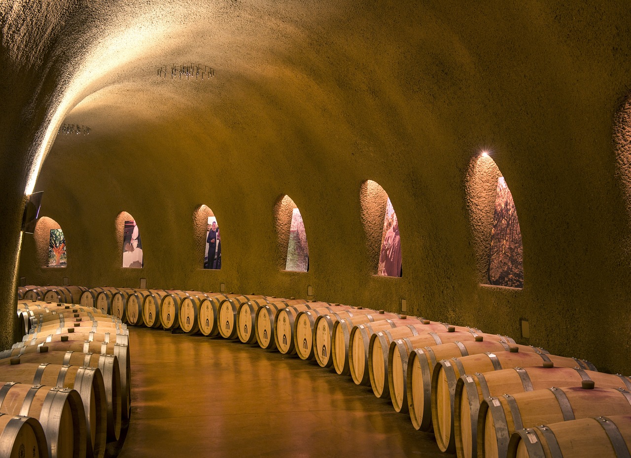 Image - wine cellars caves tunnel parabolic