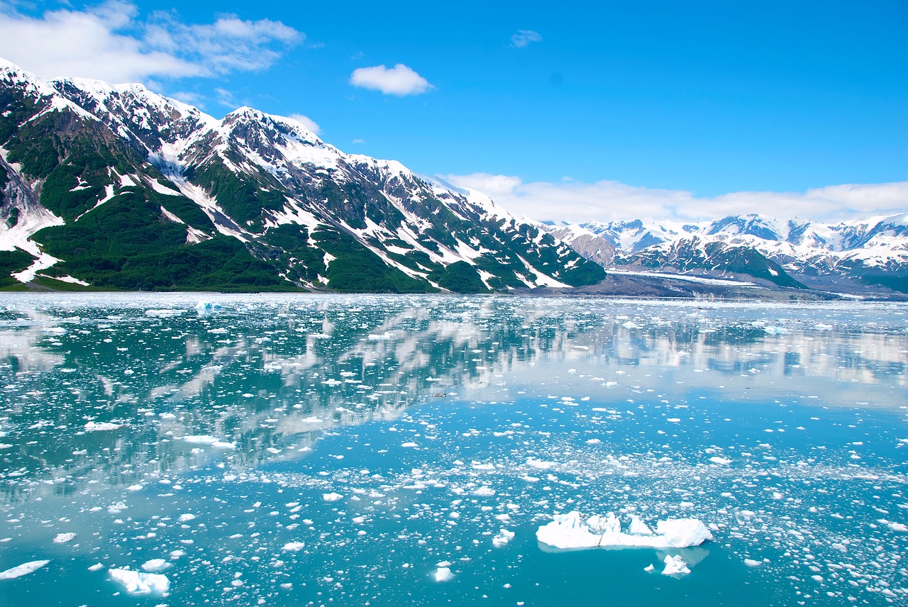 Image - alaska glacier ice mountains