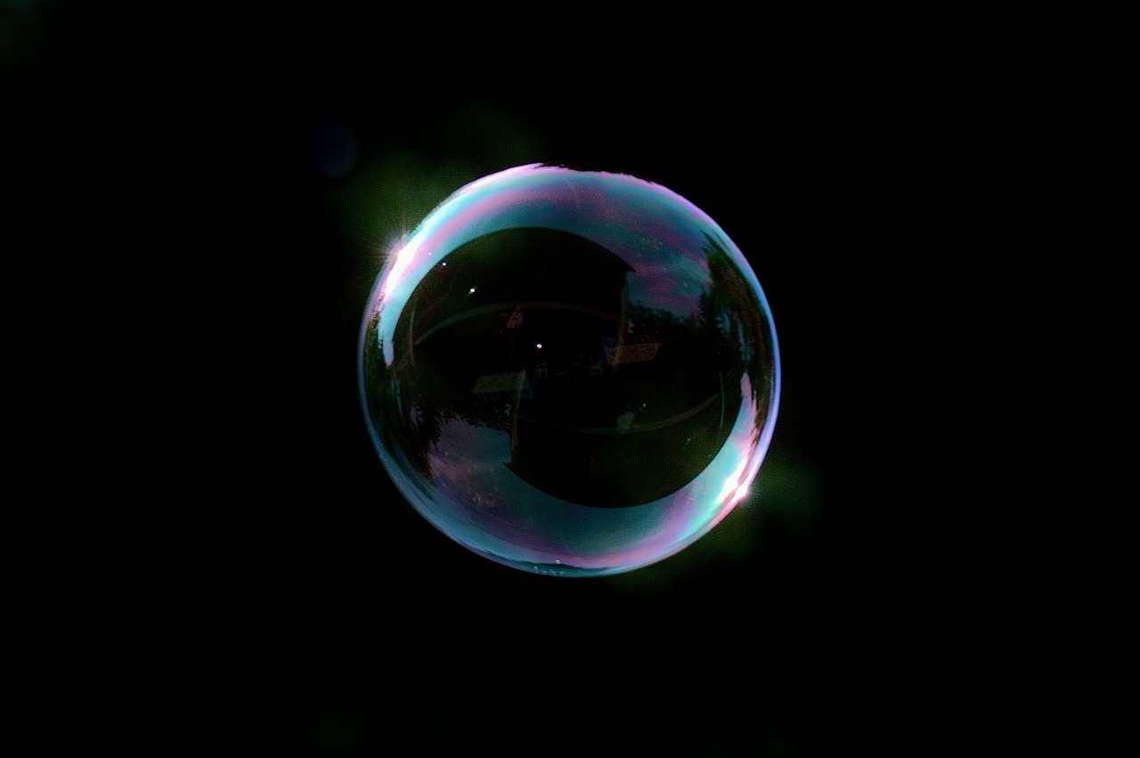 Image - soap bubble colorful ball