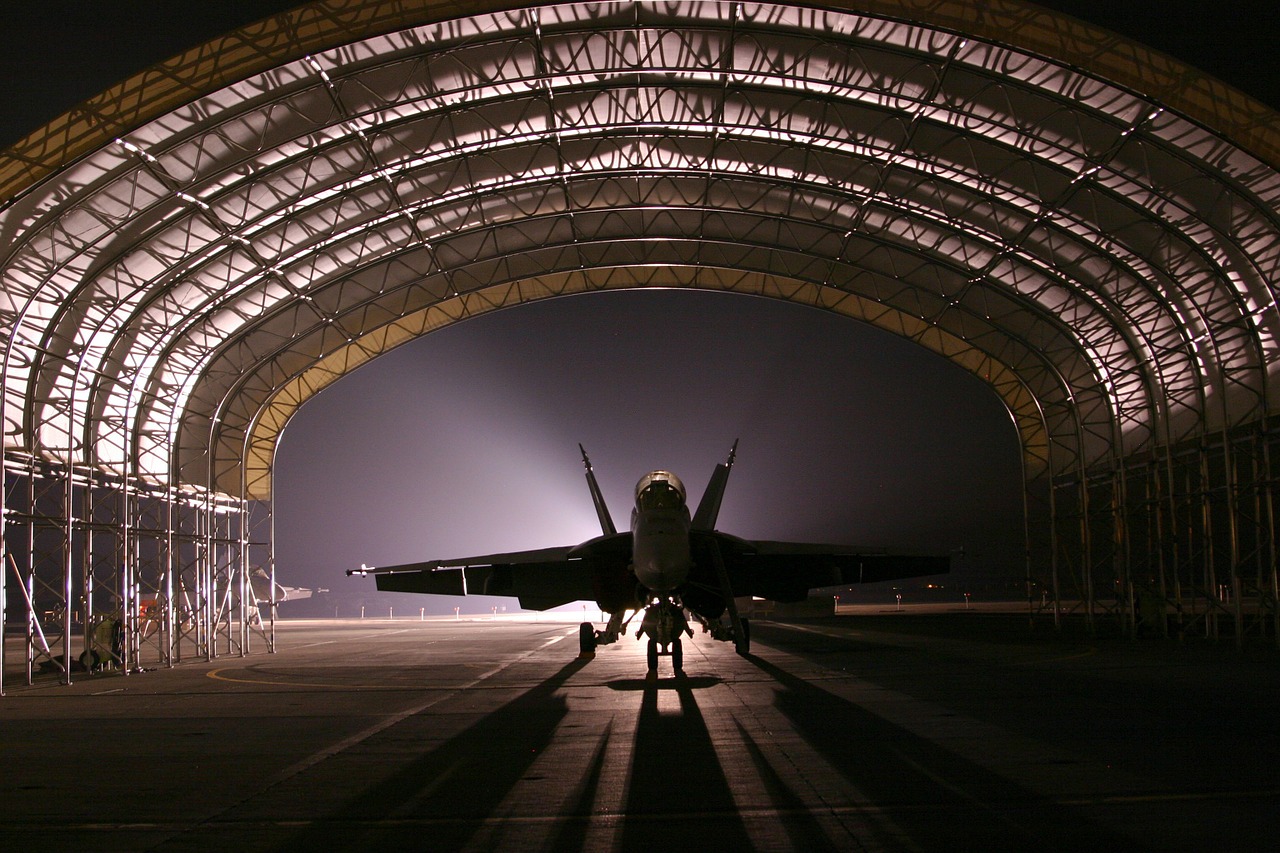 Image - hangar jet aircraft fighter