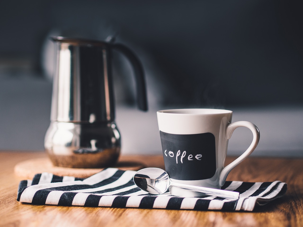 Image - morning coffee cup drink table