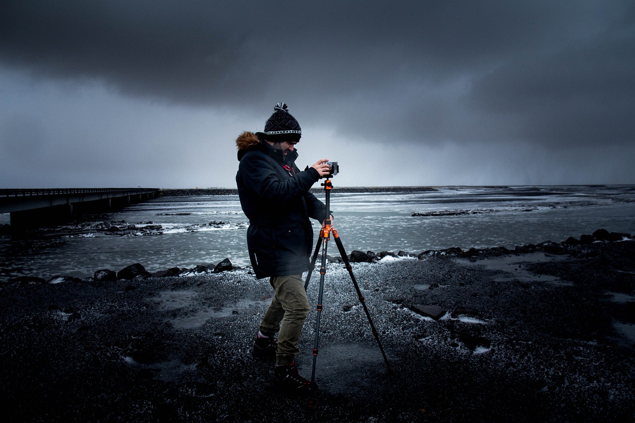 Image - photographer tripod camera