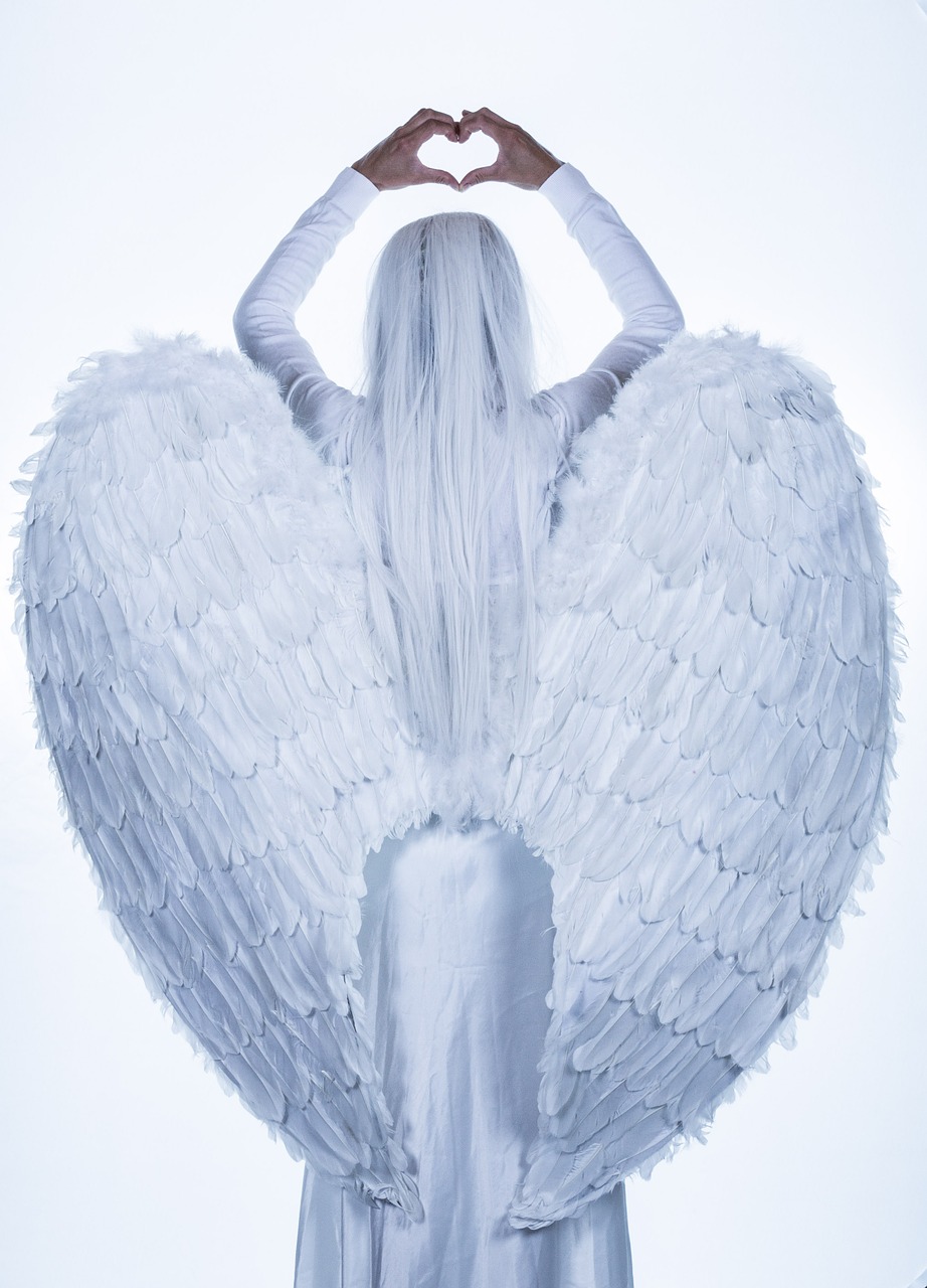 Image - angel wings girl woman