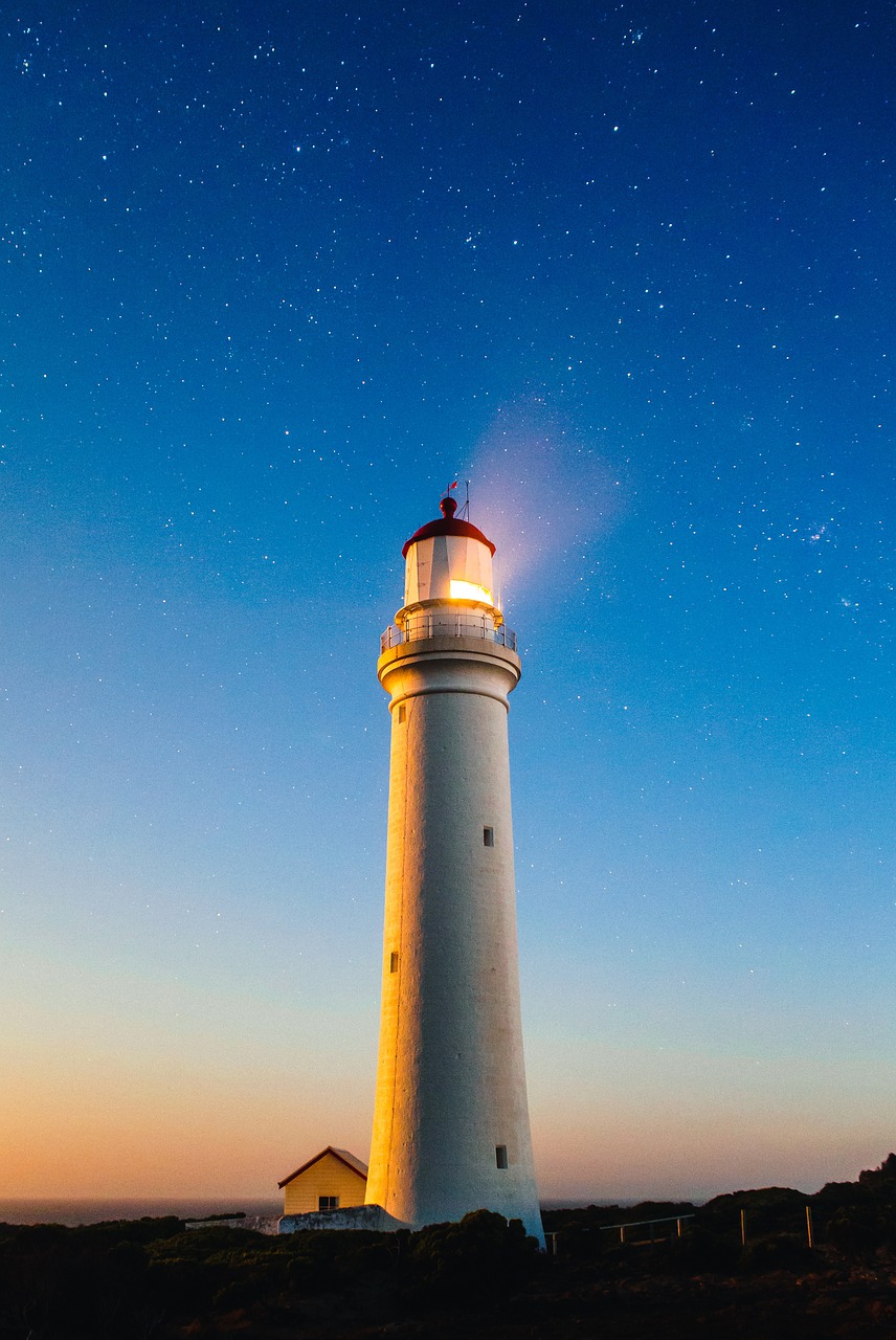 Image - lighthouse shore coast water