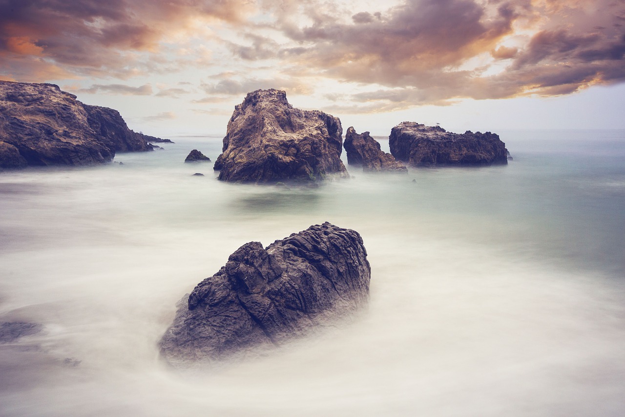 Image - landscape rocks ocean nature