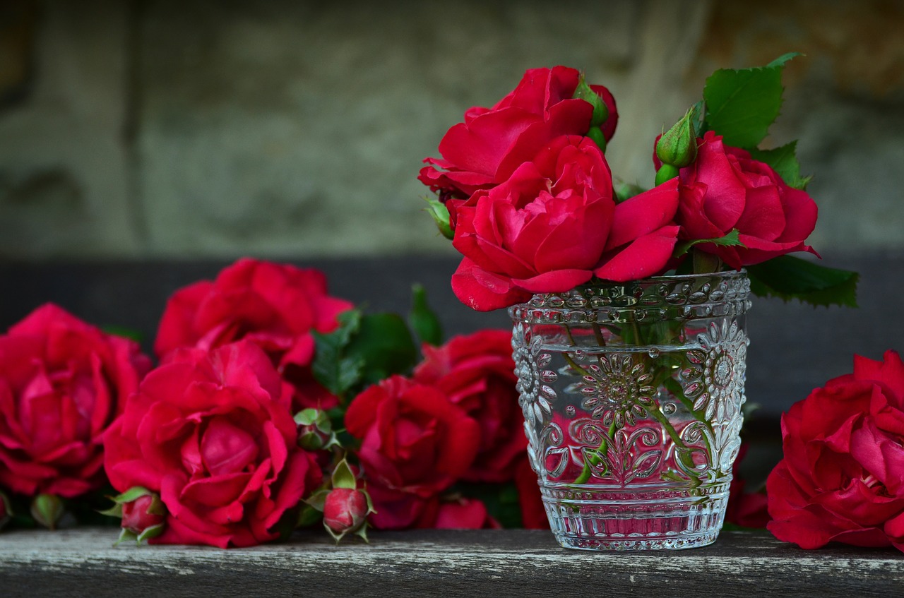 Image - roses red roses bouquet of roses