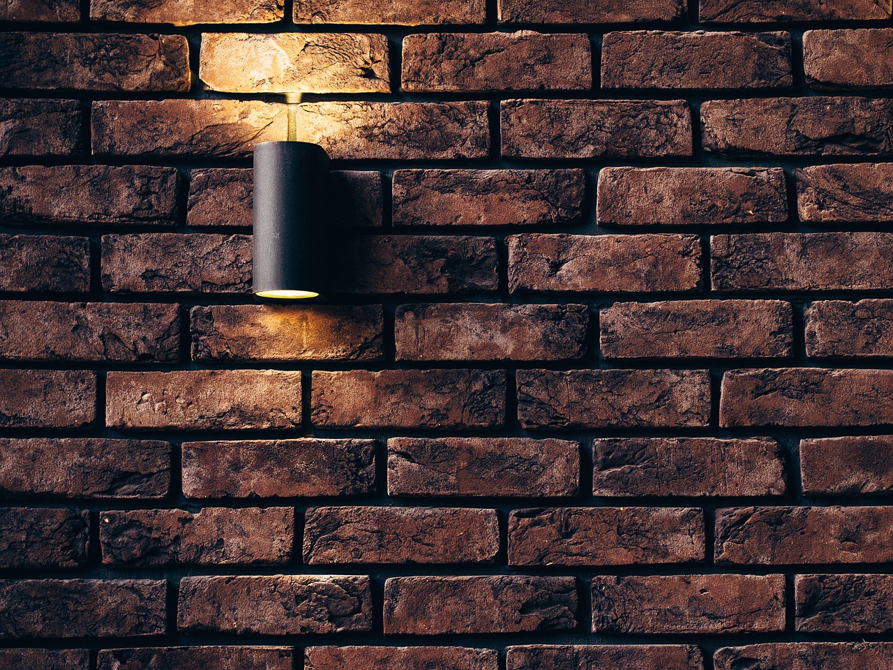 Image - wall lamp grunge interior design