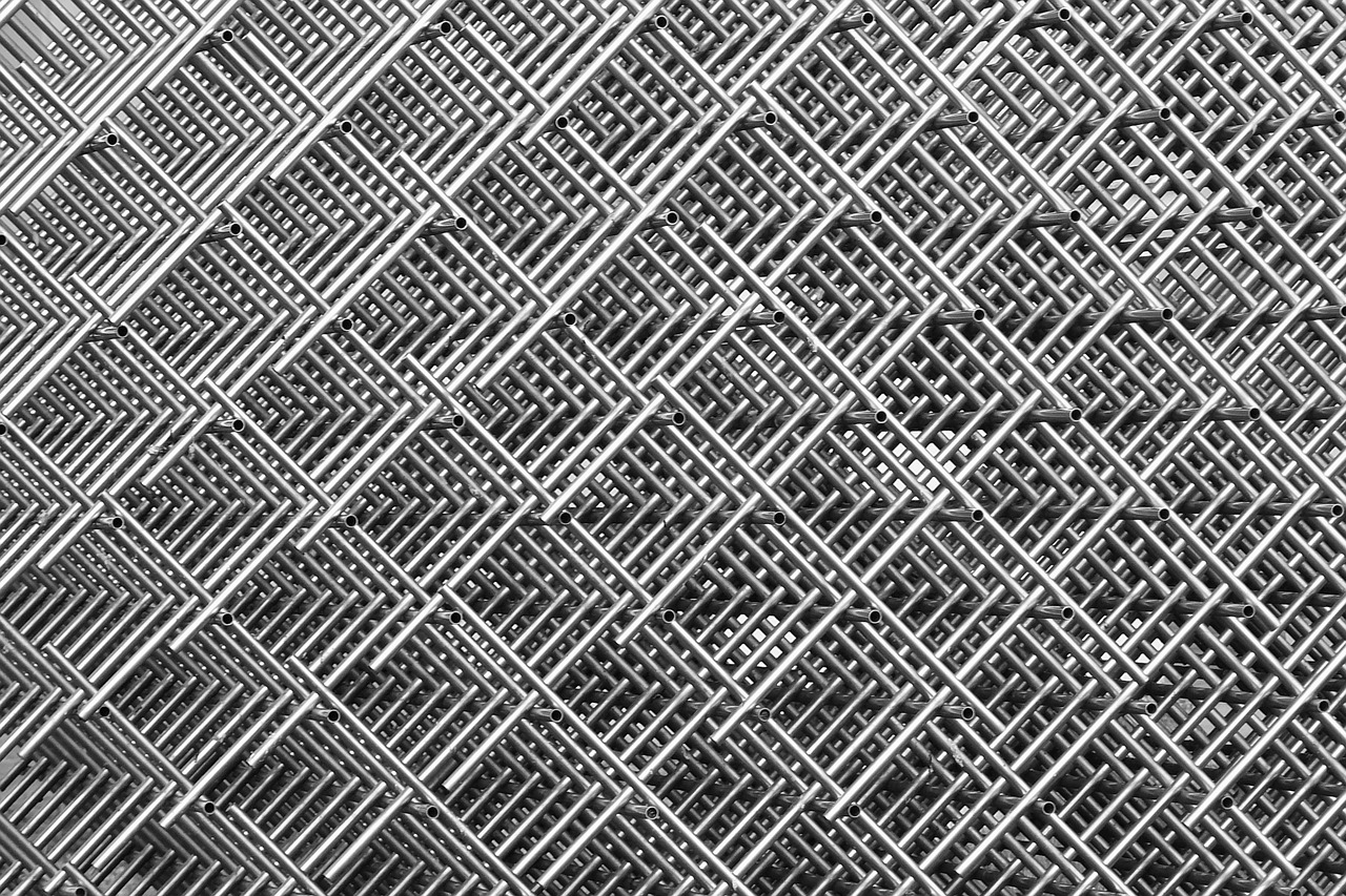 Image - grid wire mesh stainless rods