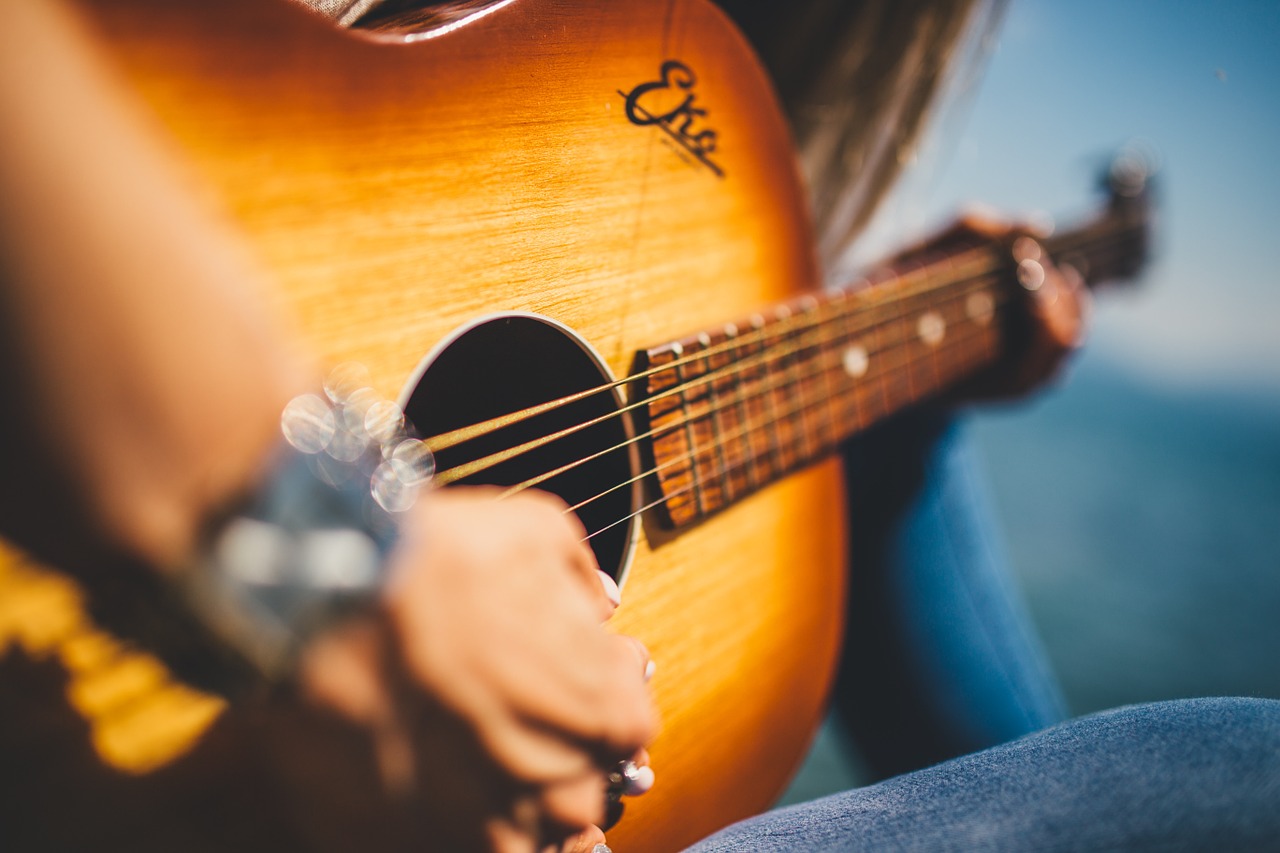 Image - guitar music female girl musician