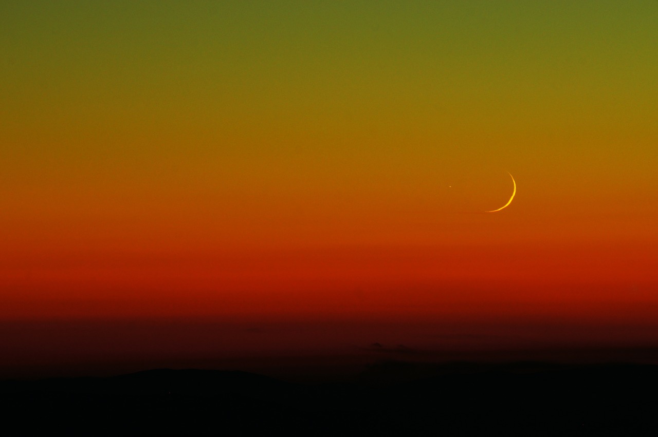 Image - moon hue astronomy nature sunset